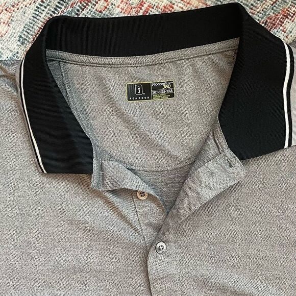 PGA TOUR Big & Tall Athletic Fit Short Sleeve Motionflux 360 Gray Polo Shirt *** - Picture 6 of 10